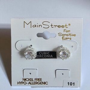 Main Street Silver Cubic Zirconia Earrings